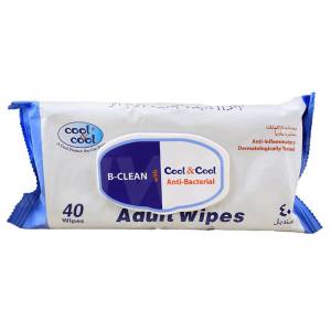 Cool & Cool B-Clean Anti-Bacterial Adult Wipes  wipes