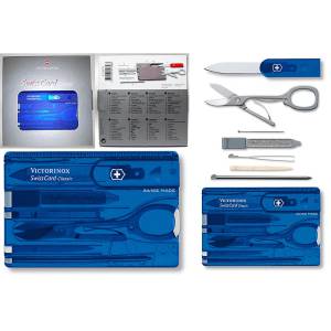 Victorinox Swiss Card Blue Transparent - 0.7122.T2 