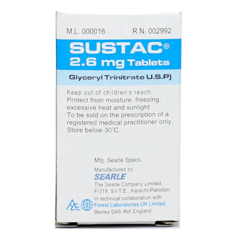 Sustac 2.6mg tablet